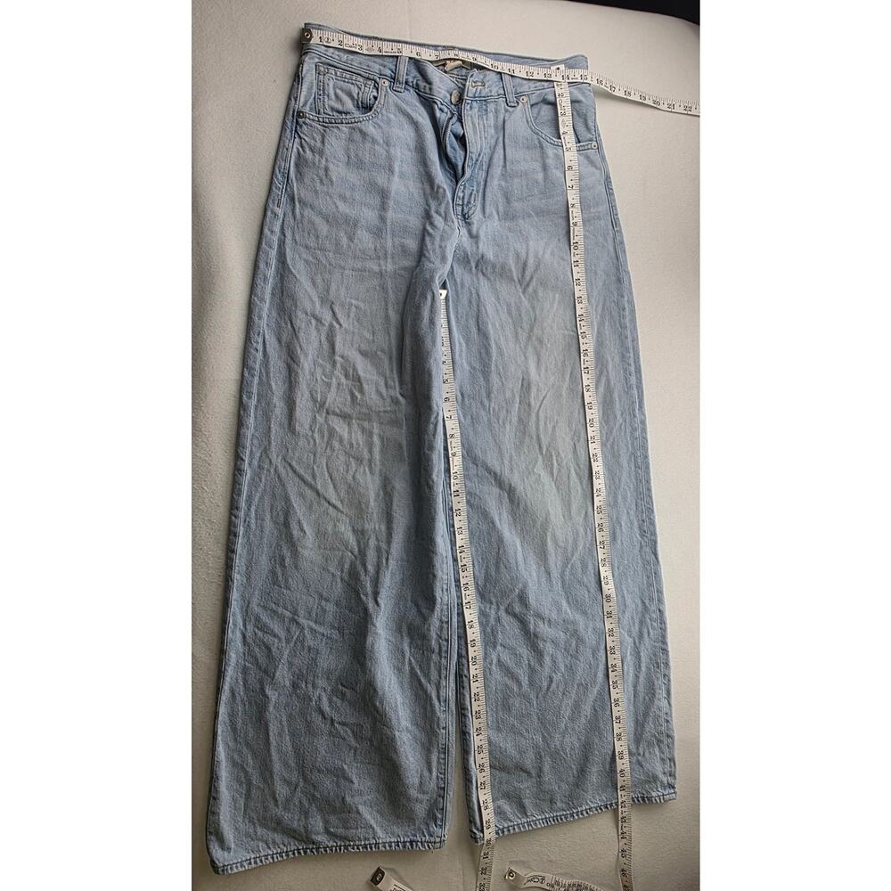 Madewell Super Wide Leg Jean Light Wash Size 28 - Picture 2 of 15